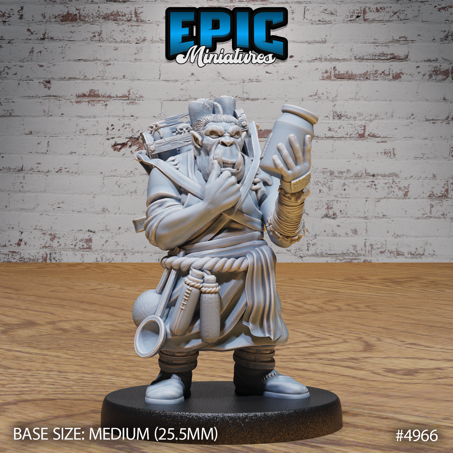 Gray Orc Alchemist #4966-#4968 | Epic Miniatures | D&D Tabletop Miniatures