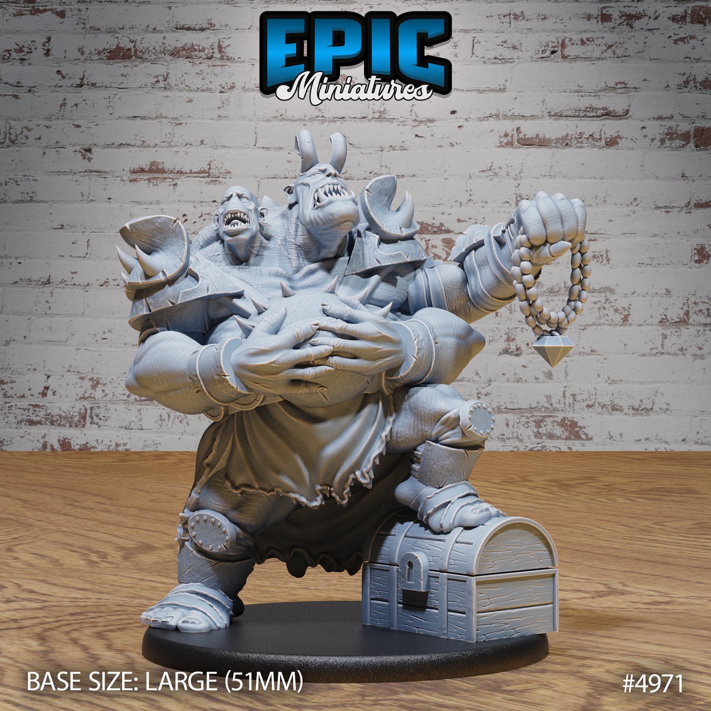 Ettin Mutant General #4969-#4971 | Epic Miniatures | D&D Tabletop Miniatures