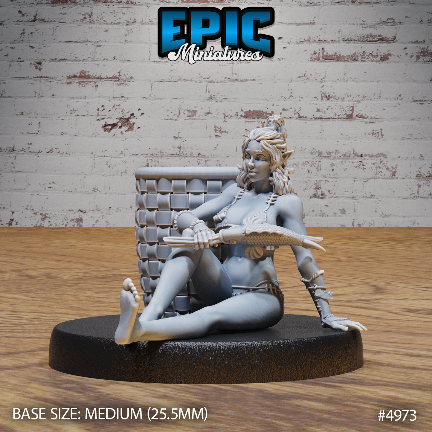 Orc Fisher Female #4972-#4974 | Epic Miniatures | D&D Tabletop Miniatures