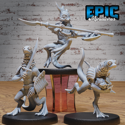 Fire Newt #4975-#4977 | Epic Miniatures | D&D Tabletop Miniatures