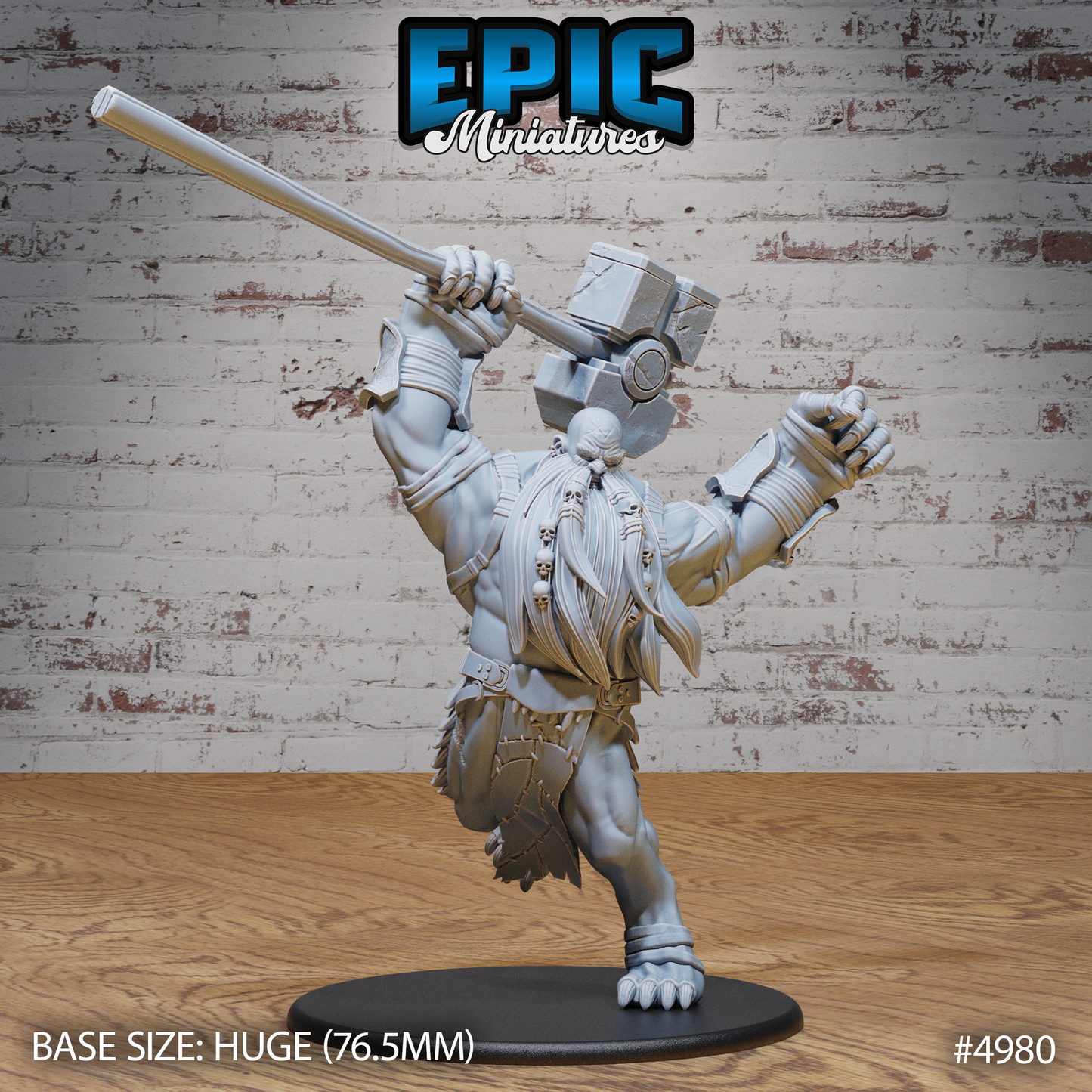 Hill Giant Smasher #4978-#4980 | Epic Miniatures | D&D Tabletop Miniatures