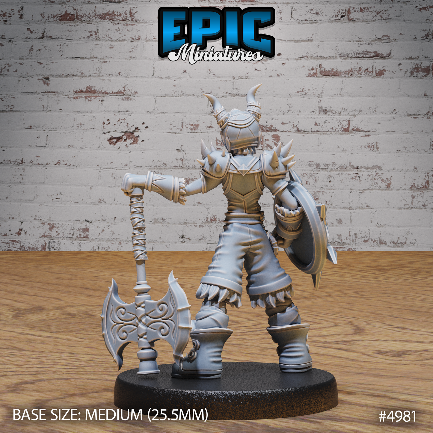 Young Barbarian #4981-#4983 | Epic Miniatures | D&D Tabletop Miniatures