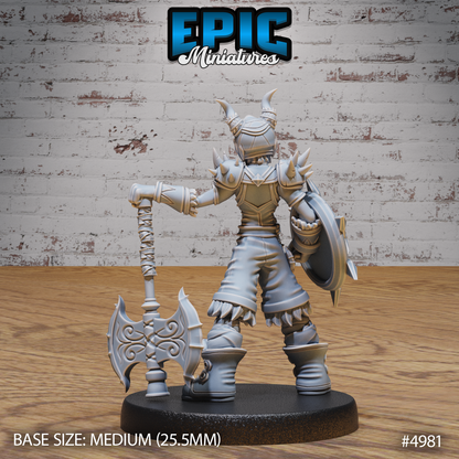 Young Barbarian #4981-#4983 | Epic Miniatures | D&D Tabletop Miniatures