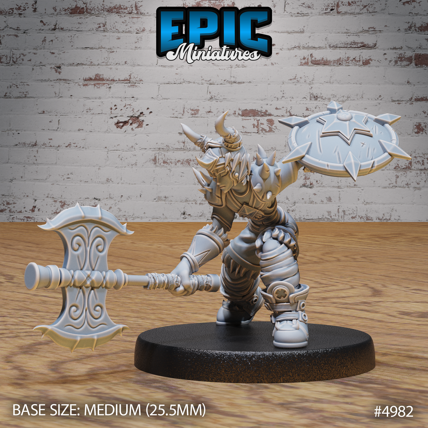 Young Barbarian #4981-#4983 | Epic Miniatures | D&D Tabletop Miniatures