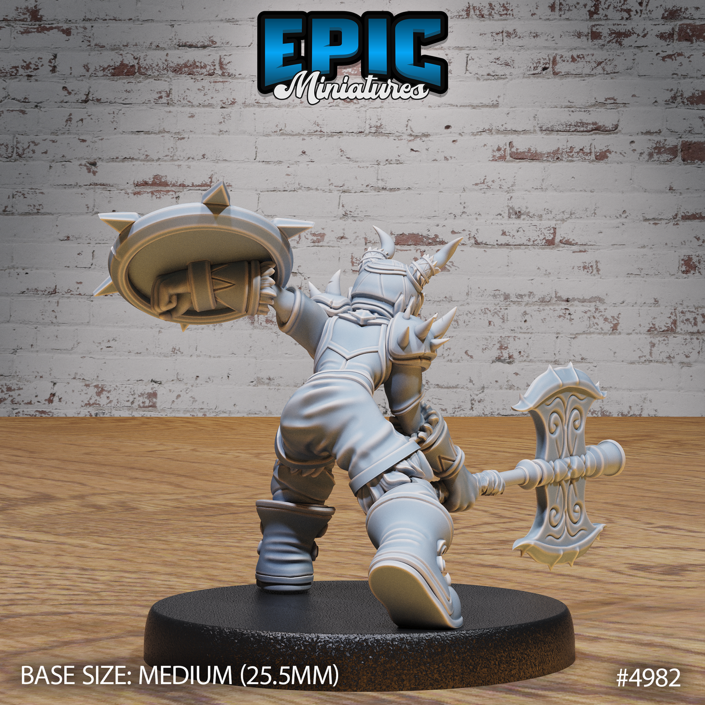 Young Barbarian #4981-#4983 | Epic Miniatures | D&D Tabletop Miniatures