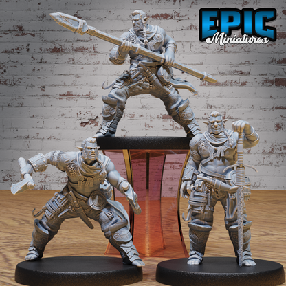 Half Orc Adventurer #4987-#4989 | Epic Miniatures | D&D Tabletop Miniature