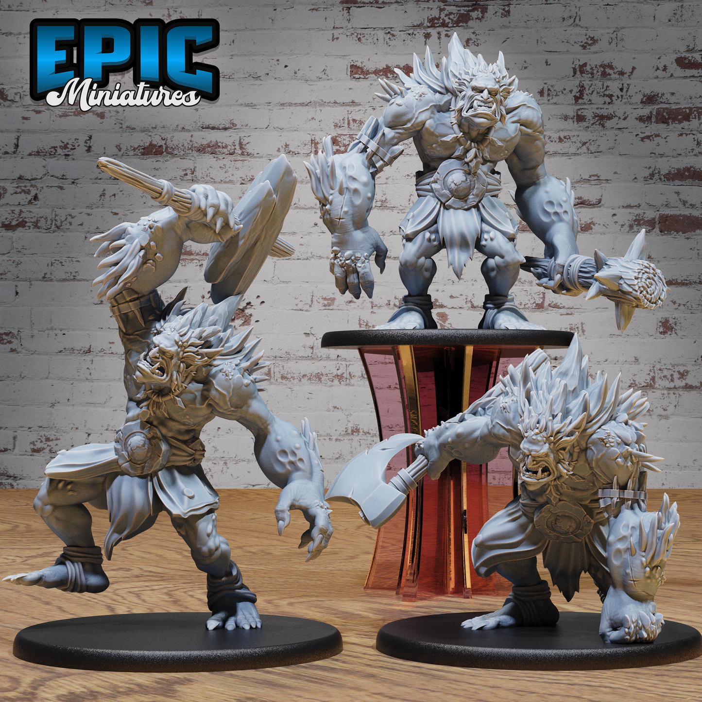 Savage Troll #4990-#4992 | Epic Miniatures | D&D Tabletop Miniature