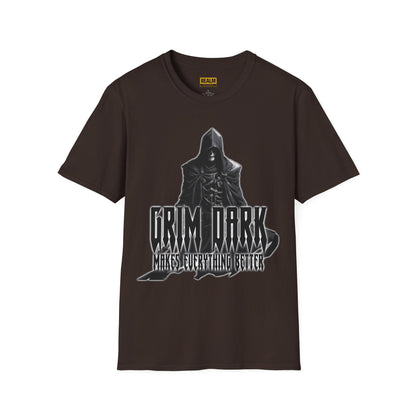 Grim Dark Unisex Softstyle T-Shirt Dark Chocolate