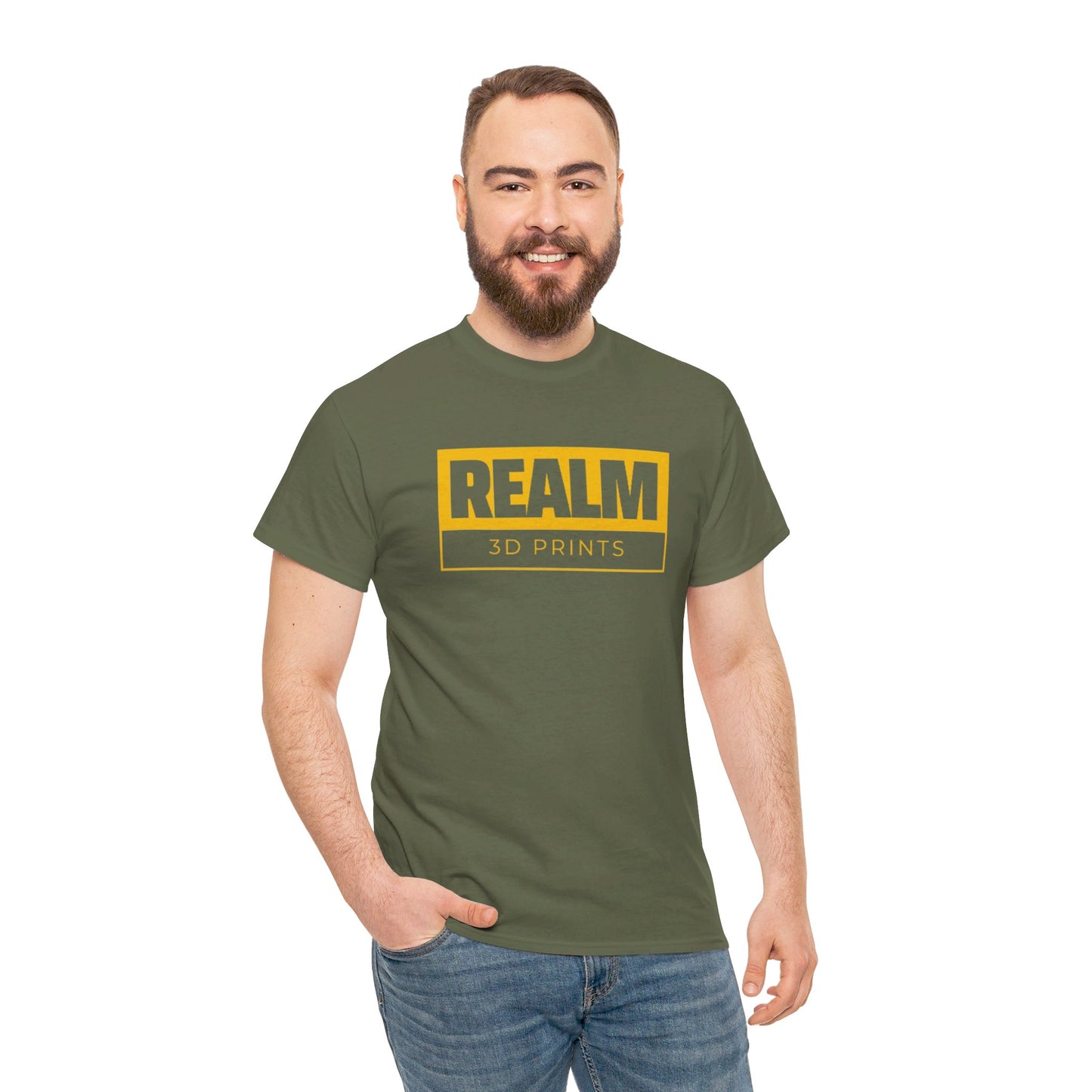 Realm3DPrints Logo - Unisex Heavy Cotton Tee