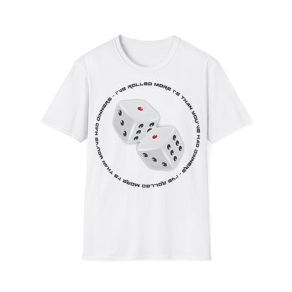 To Many 1's Unisex Softstyle T-Shirt White