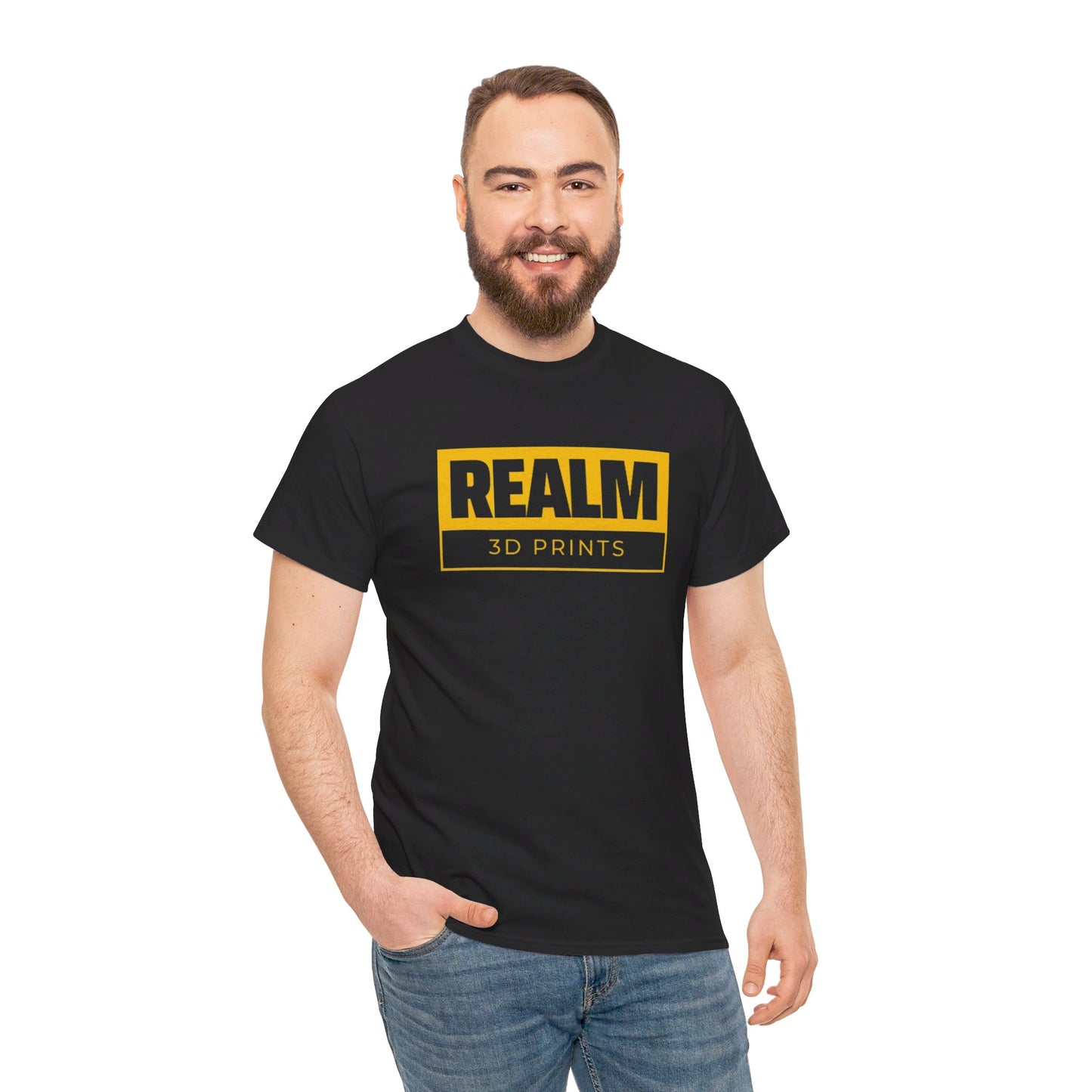 Realm3DPrints Logo - Unisex Heavy Cotton Tee