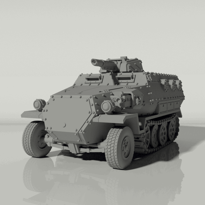 Grim 251 Transport | Artillery Support | Popular as a proxy for tanks from the Imperial Guard