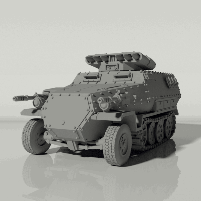 Grim 251 Transport | Artillery Support | Popular as a proxy for tanks from the Imperial Guard