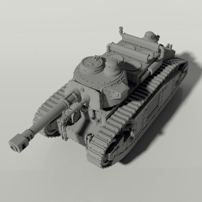 Grim Char 2C Heavy Tank | WWII inspired sci-fi battle tank for Wargaming