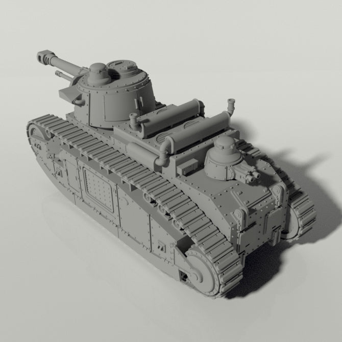 Grim Char 2C Heavy Tank | WWII inspired sci-fi battle tank for Wargaming