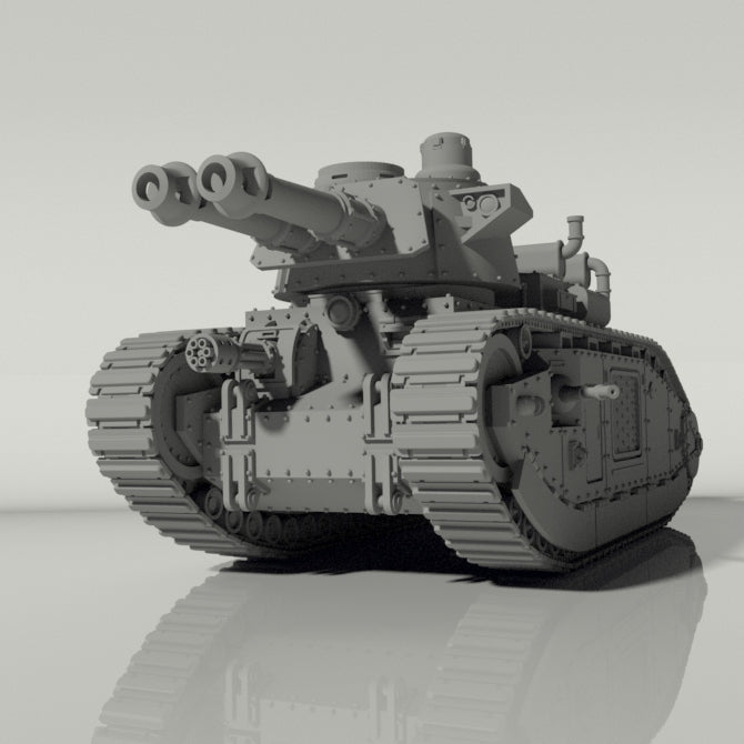 Grim Char 2C Heavy Tank | WWII inspired sci-fi battle tank for Wargaming