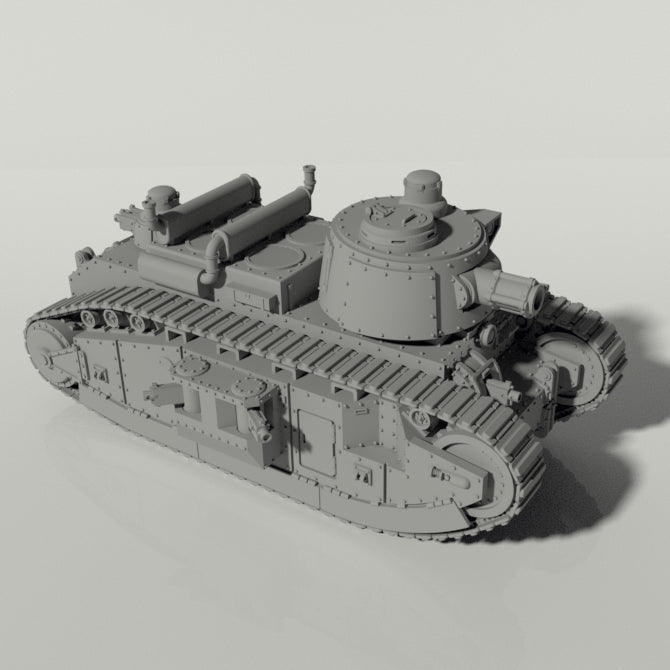 Grim Char 2C Heavy Tank | WWII inspired sci-fi battle tank for Wargaming