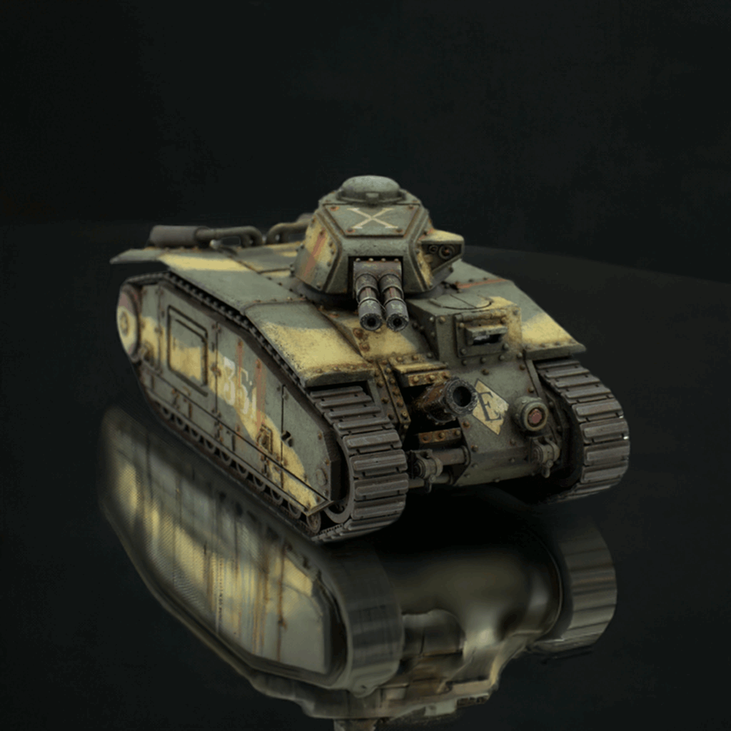 Grim Char B1 Main Battle Tank | WWII inspired sci-fi battle tank for Wargaming