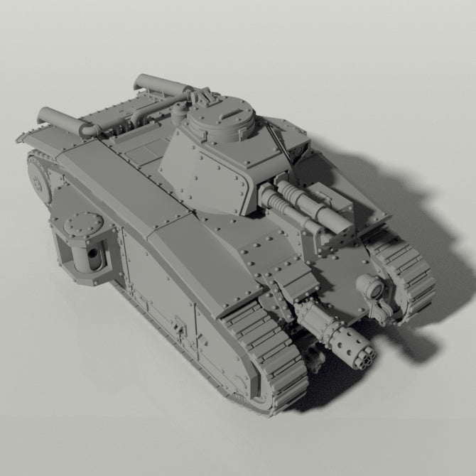 Grim Char B1 Main Battle Tank | WWII inspired sci-fi battle tank for Wargaming