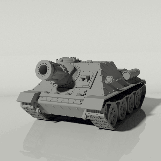 Grim SU-100 Tank Destroyer / SU-122 Assault Gun