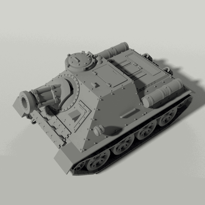 Grim SU-100 Tank Destroyer / SU-122 Assault Gun