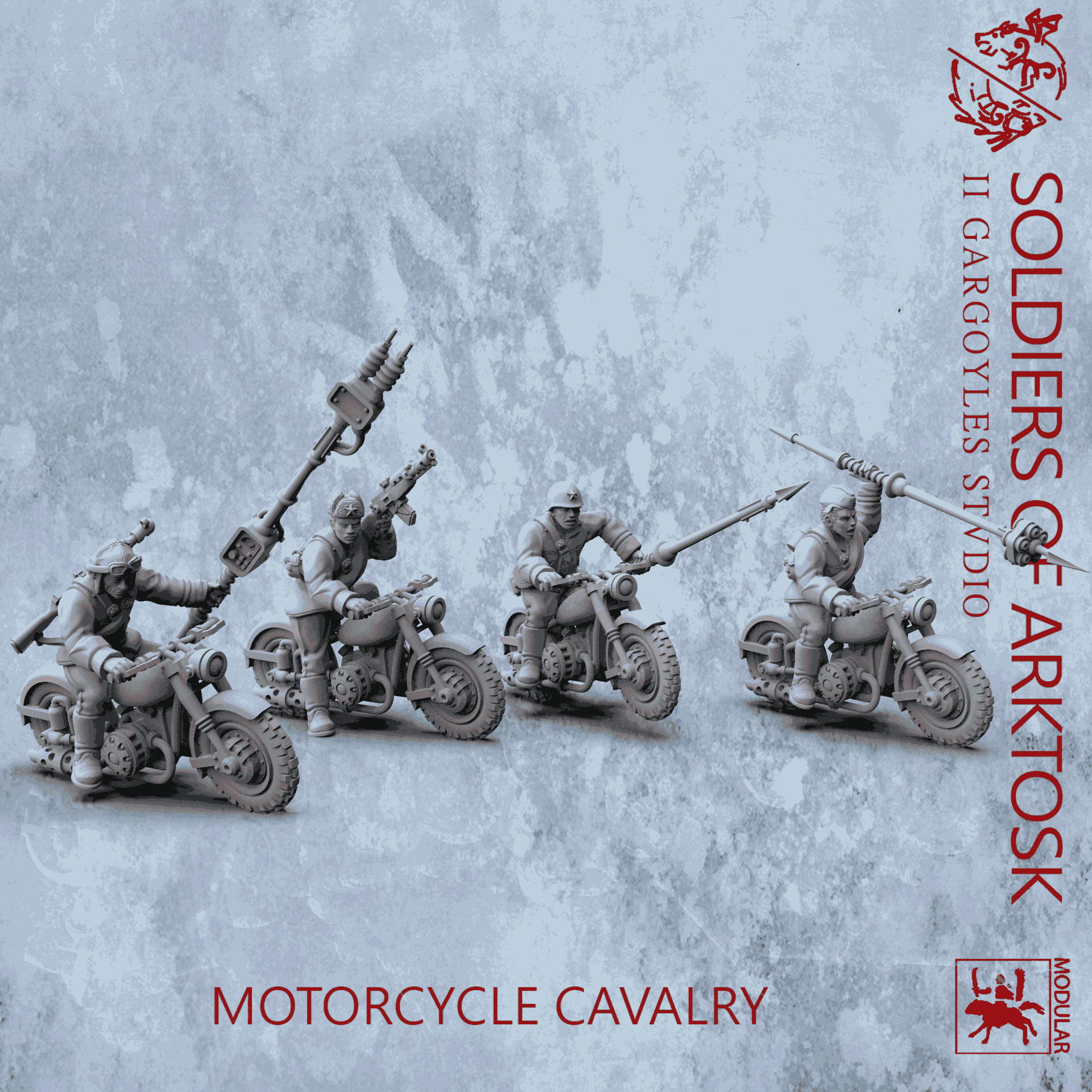 Soldiers of Arktosk Motorbike Cavalry