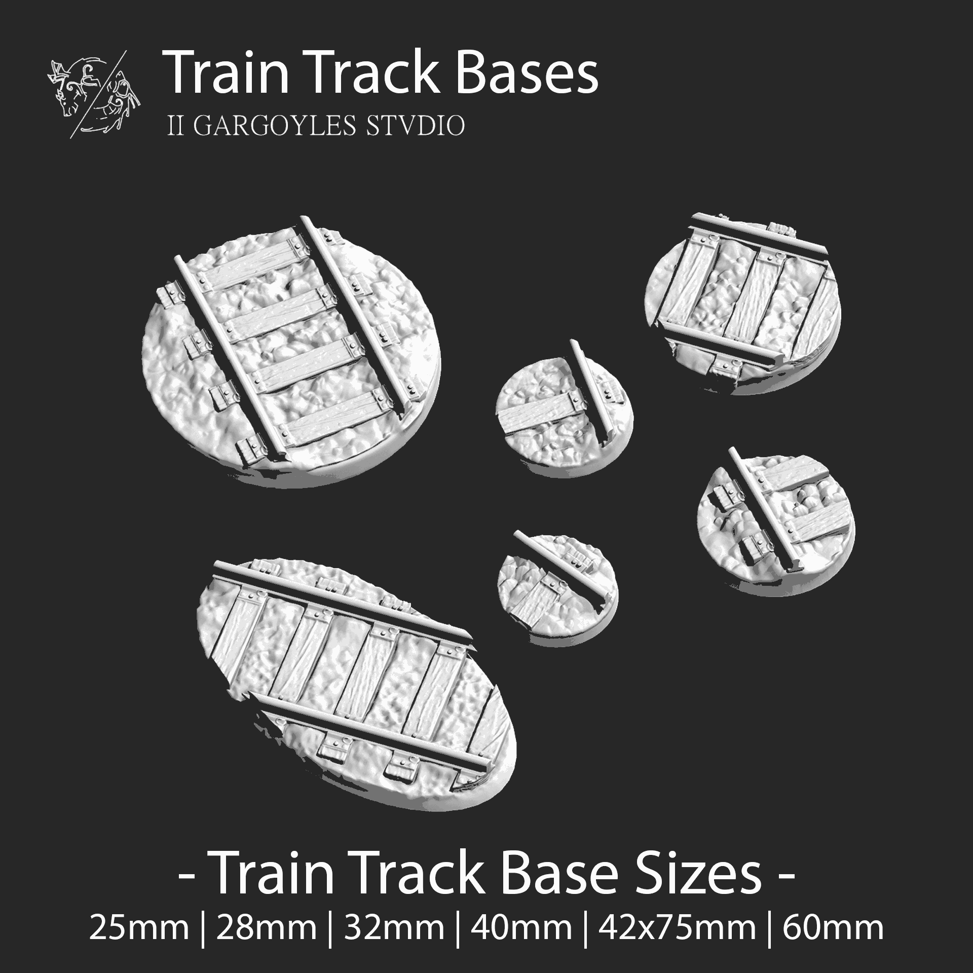 Versatile Wargaming Bases Set | Customizable Sizes & Styles for Miniature Battles