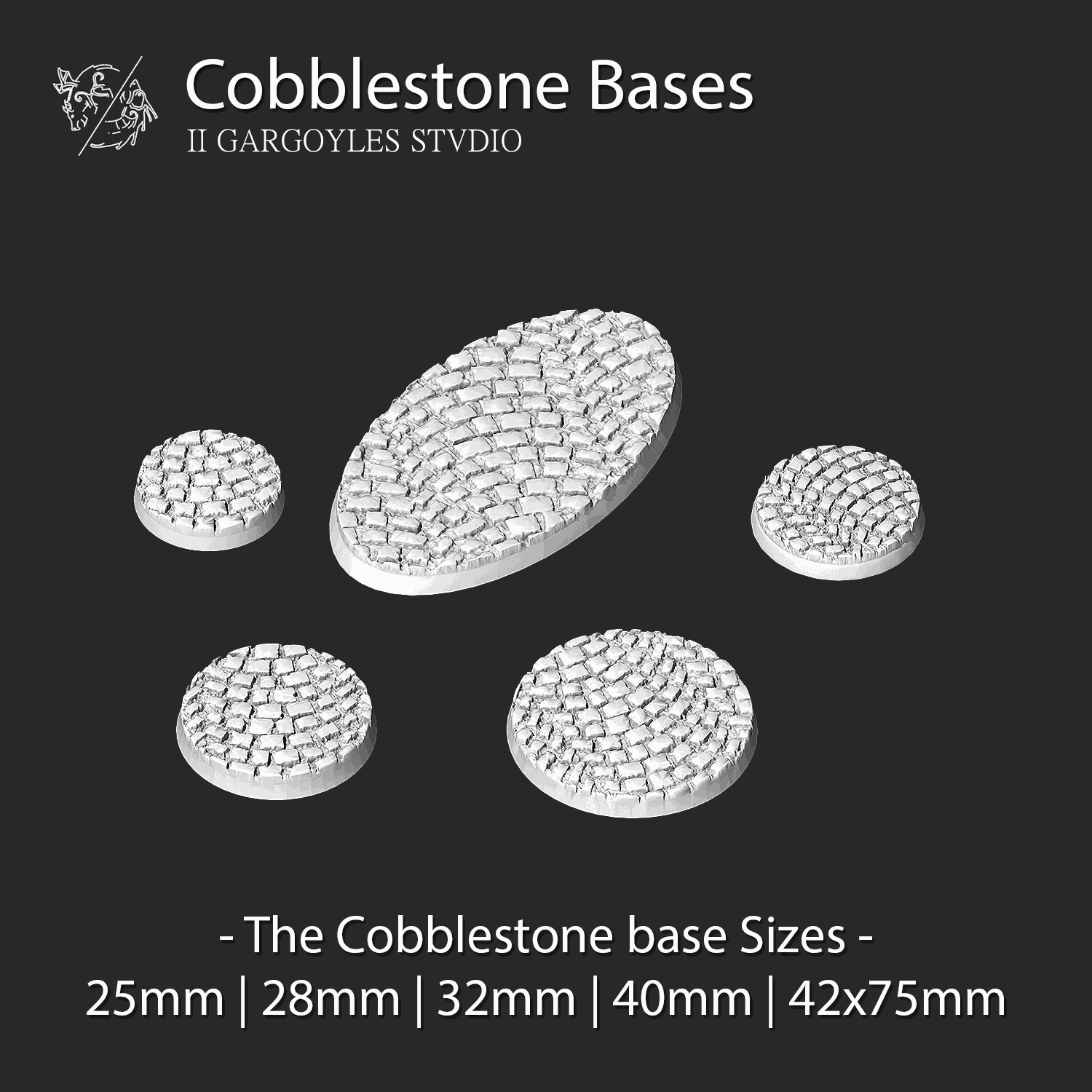 Versatile Wargaming Bases Set | Customizable Sizes & Styles for Miniature Battles