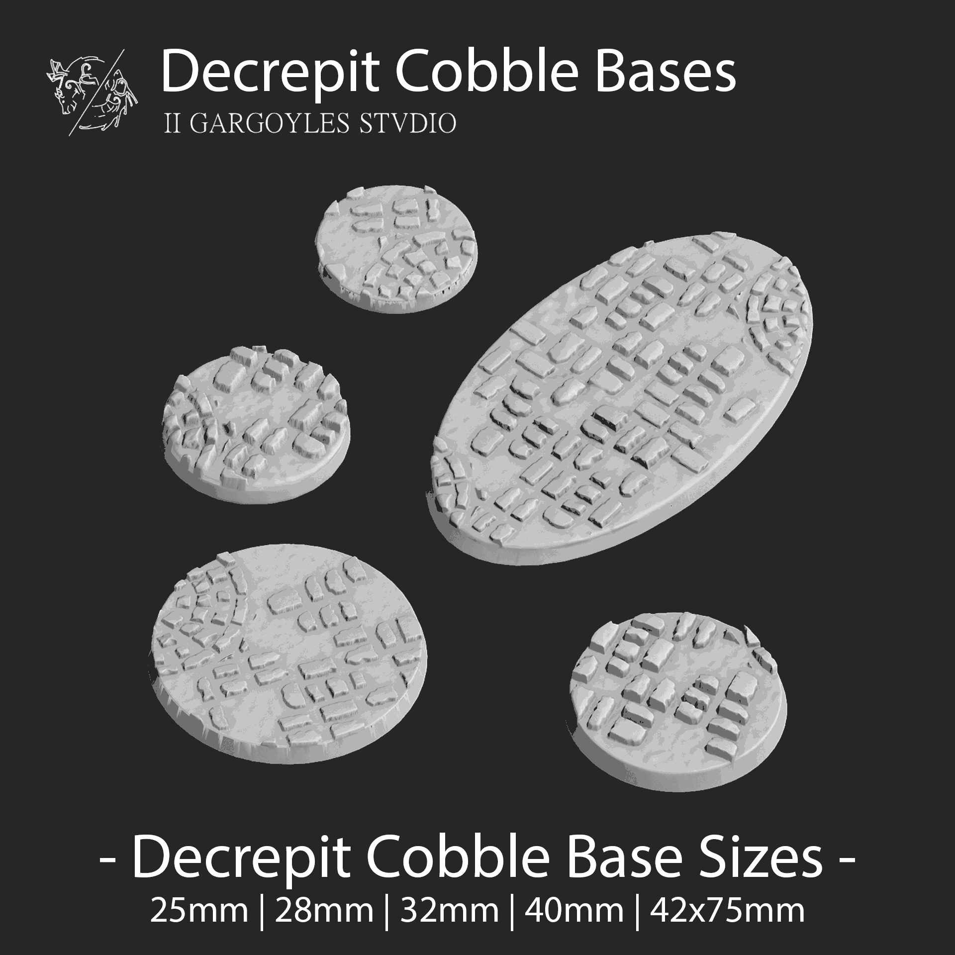 Versatile Wargaming Bases Set | Customizable Sizes & Styles for Miniature Battles