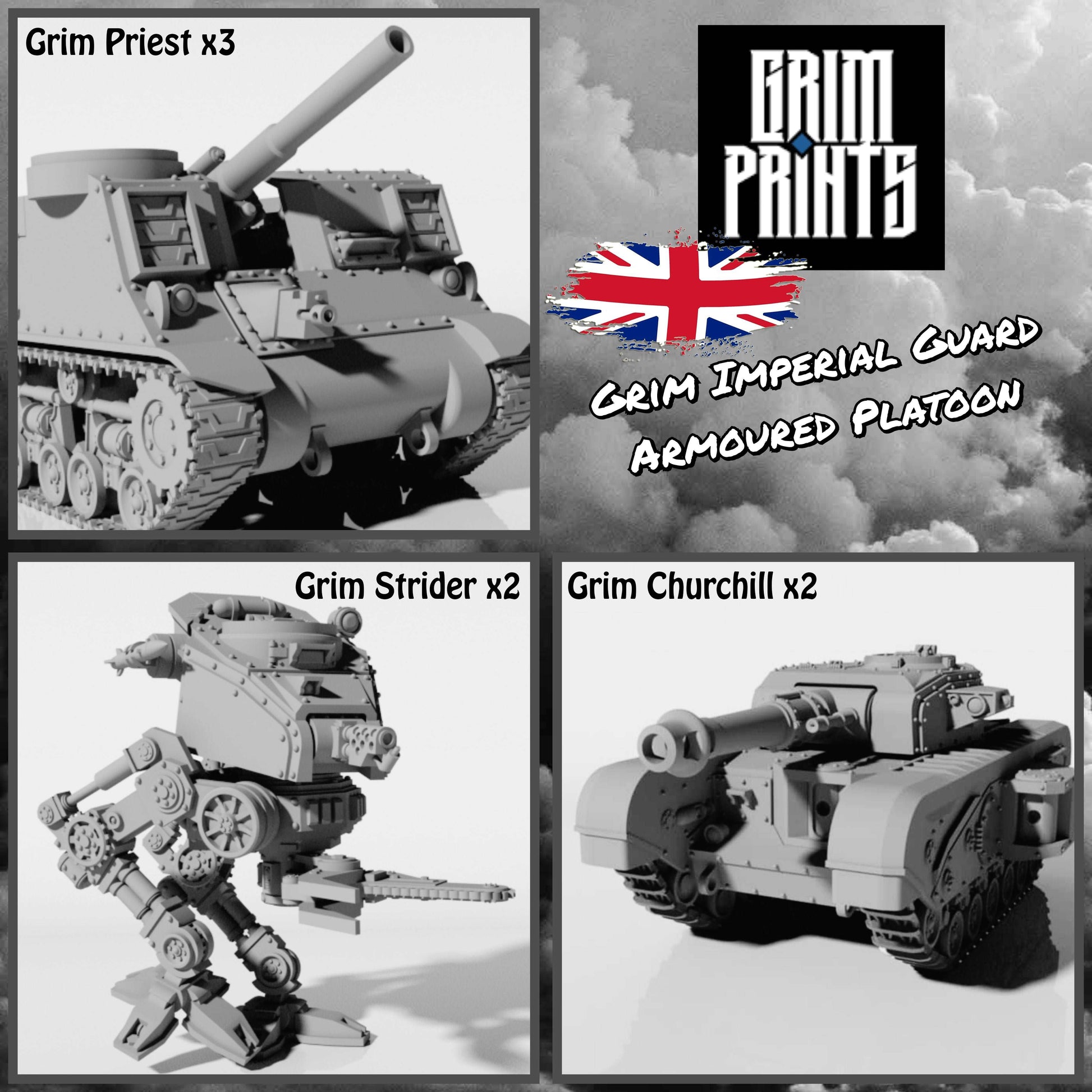 British Grim Armoured Platoon Set