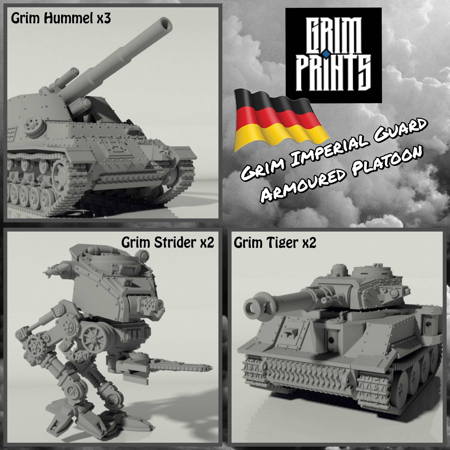 German Grim Armoured Platoon Set