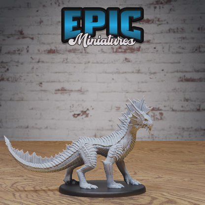 Guard Drake Silver Miniature #4869-#4871 | Epic Miniatures | D&D Tabletop RPG