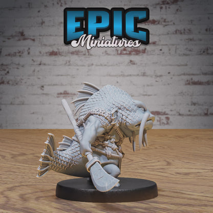 Catfish Folk #4846-#4848 by Epic Miniatures | 28mm Scale D&D Tabletop Miniature