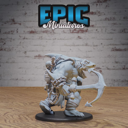 Sharkman Brute #4820 by Epic Miniatures - Mysterious Ocean | DnD Tabletop Miniatures (28mm Scale)