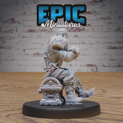 Pirate Captain Barbarossa #4814-#4816 by Epic Miniatures - Mysterious Ocean | DnD Tabletop Miniatures (28mm Scale)