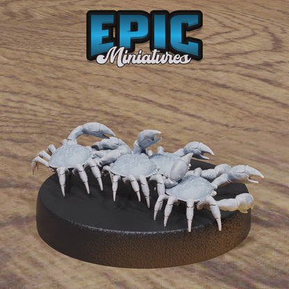 Crab Swarm #4844-#4845 by Epic Miniatures | 28mm Scale D&D Tabletop Miniature