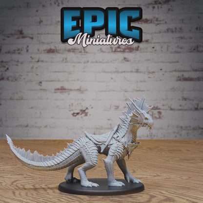 Guard Drake Silver Miniature #4869-#4871 | Epic Miniatures | D&D Tabletop RPG