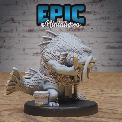 Catfish Folk #4846-#4848 by Epic Miniatures | 28mm Scale D&D Tabletop Miniature