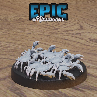 Crab Swarm #4844-#4845 by Epic Miniatures | 28mm Scale D&D Tabletop Miniature