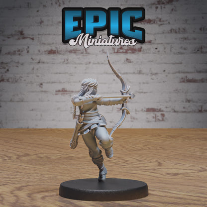 Hunter Girl #4748-4750 by Epic Miniatures | 3D Printable D&D Models