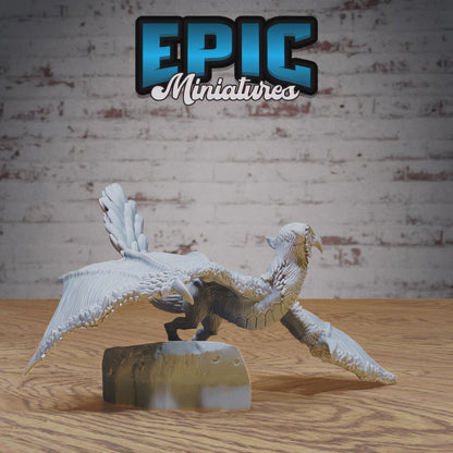 Epic Miniatures - Owl Wyvern | 3D Printed D&D Tabletop Miniature