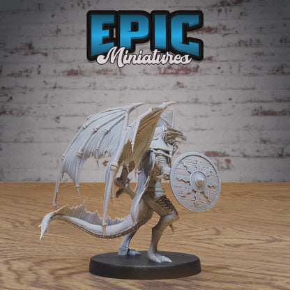 Draconic Demon Bronze #4890-#4892 by Epic Miniatures | D&D Tabletop Miniatures