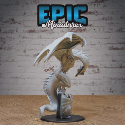 Inferno Wyvern by Epic Miniatures | High-Detail DnD Tabletop Model