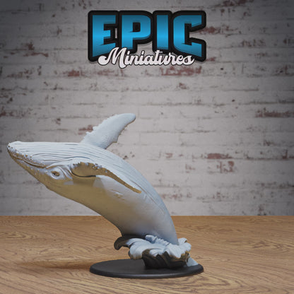 Humpback Whale #4826-#4827 by Epic Miniatures - Mysterious Ocean | DnD Tabletop Miniatures (28mm Scale)