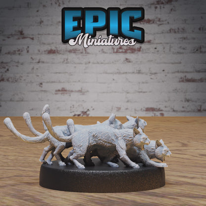 Epic Miniatures - Cat Swarm | 3D Printed D&D Tabletop Miniature