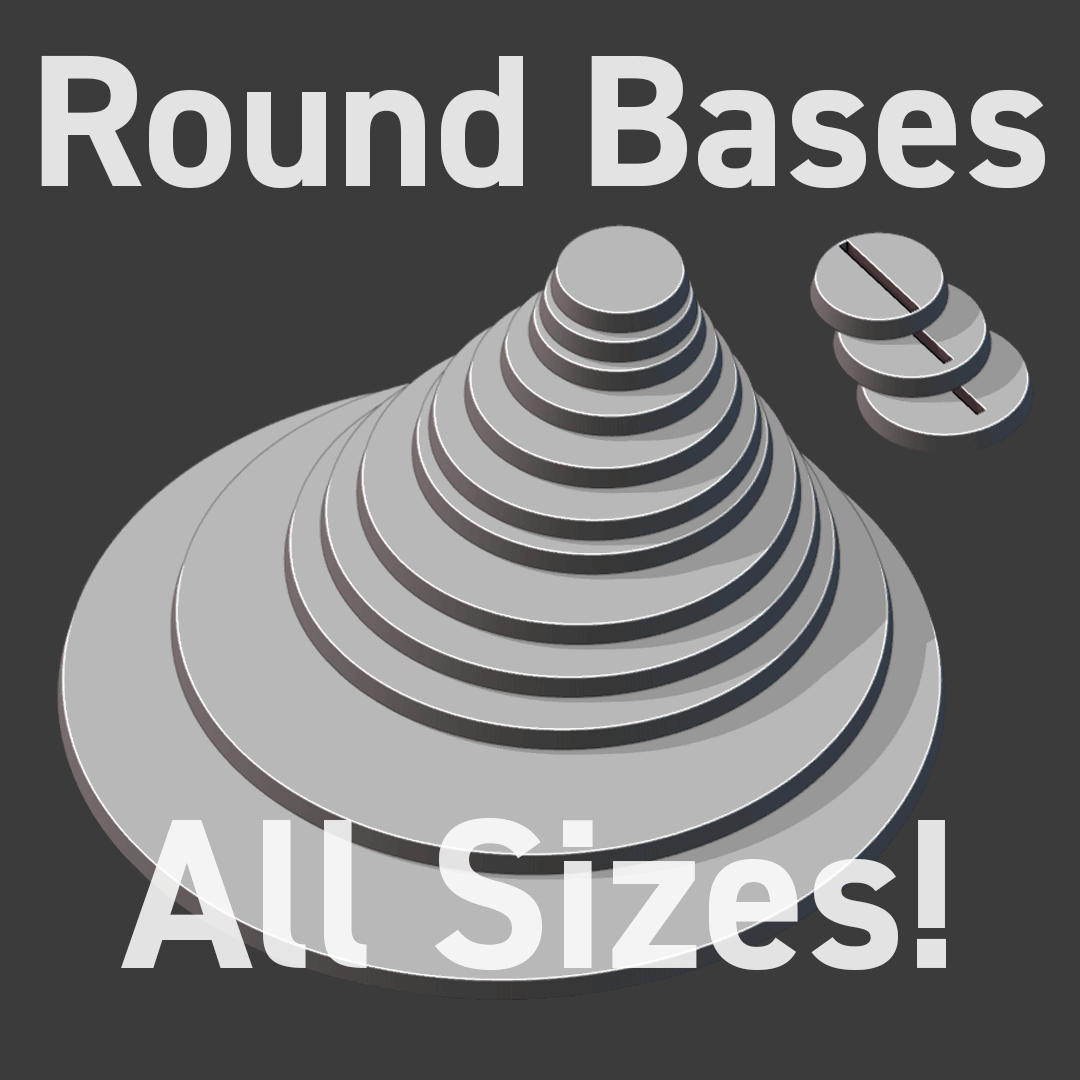 Wargaming Round Bases