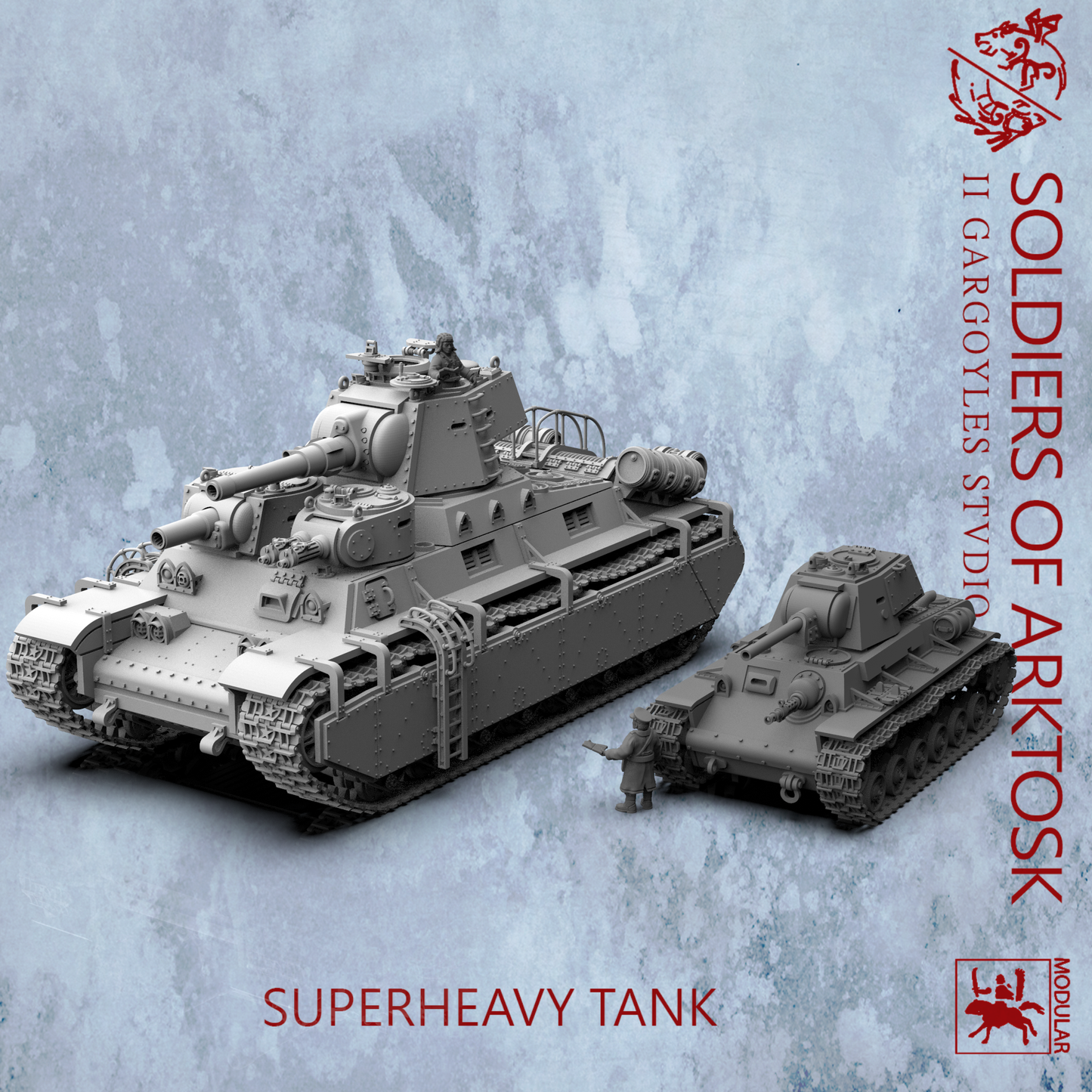 Soldiers of Arktosk Superheavy Tank – Fully Modular with Optional Sponsons and Laser Turrets